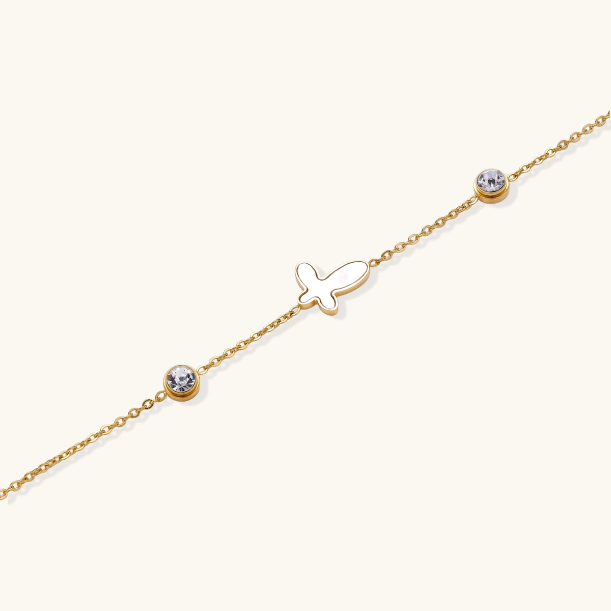 Vraeva Sacred Cross Bracelet showing its delicate chain and cross detail
